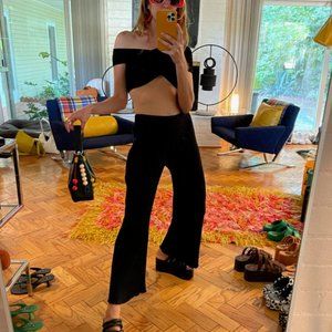 SIMON MILLER WIDE CROP RIB ALDER PANT